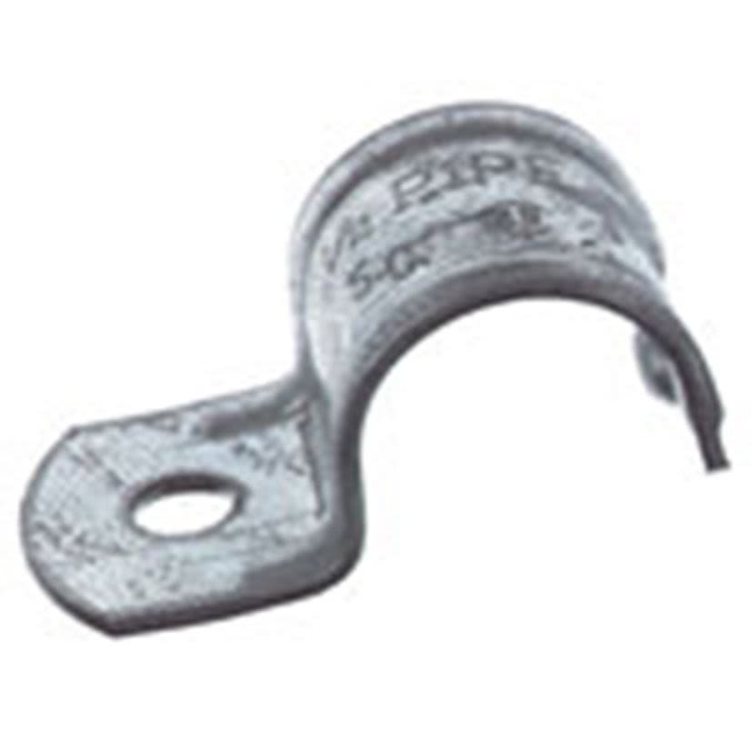 Steel City HS-403 1-Hole Pipe Strap, 1 in, For Use With IMC/Rigid Conduit, Malleable Iron, Zinc Plated